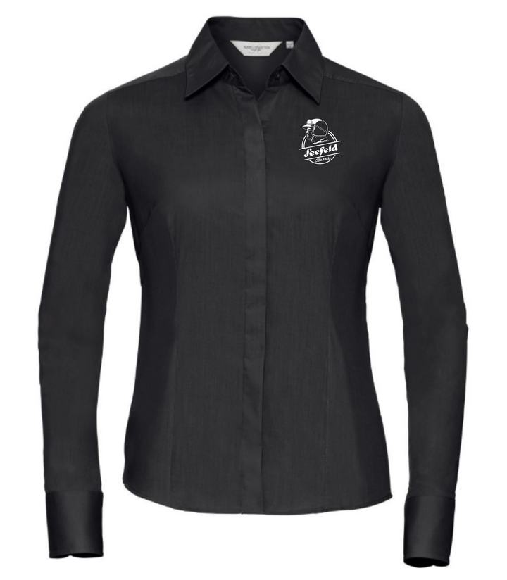 Ladies´ L/S Poly-Cotton Easy Care Fitted Poplin Shirt